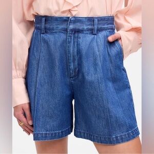 Madewell The Harlow Superwide Jean Airy Denim Edition short